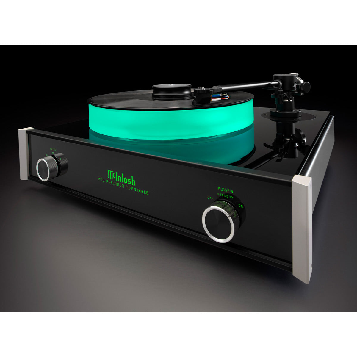 McIntoshMT5 Precision Turntable with Sumiko Amethyst MM Cartridge (Black)