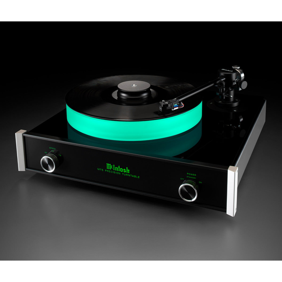 McIntoshMT5 Precision Turntable with Sumiko Amethyst MM Cartridge (Black)