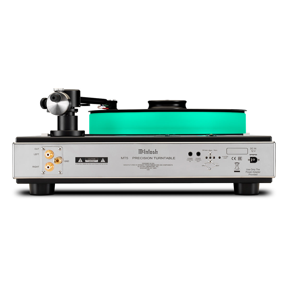 McIntoshMT5 Precision Turntable with Sumiko Amethyst MM Cartridge (Black)
