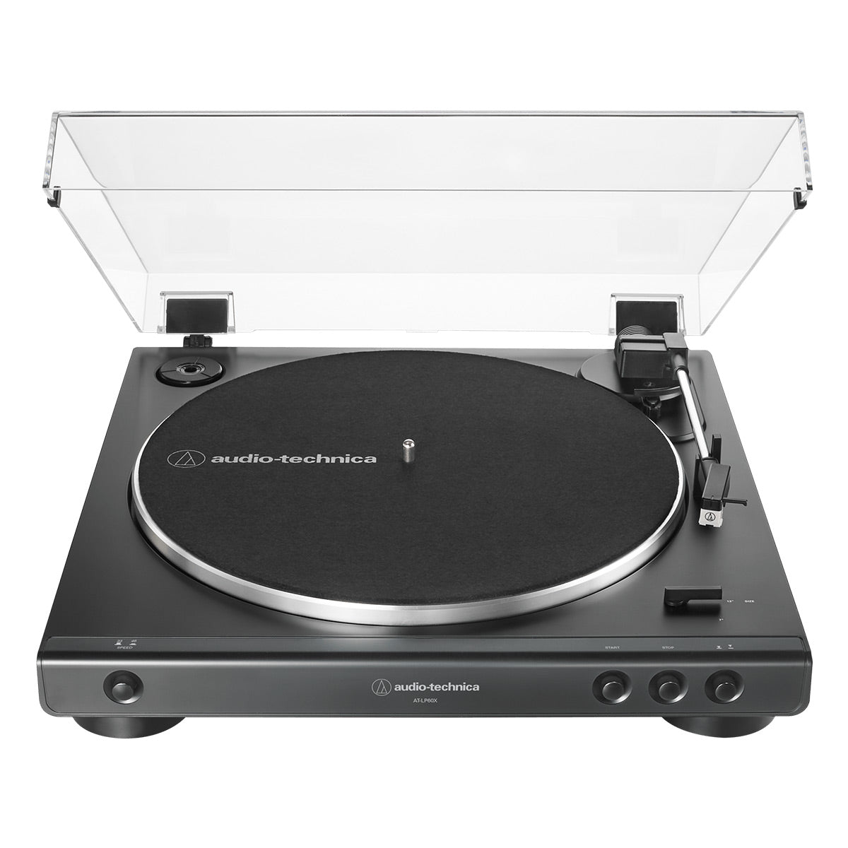 AudioTechnica AT-LP60X-BK Fully Automatic Belt-Drive Stereo Turntable (Black)
