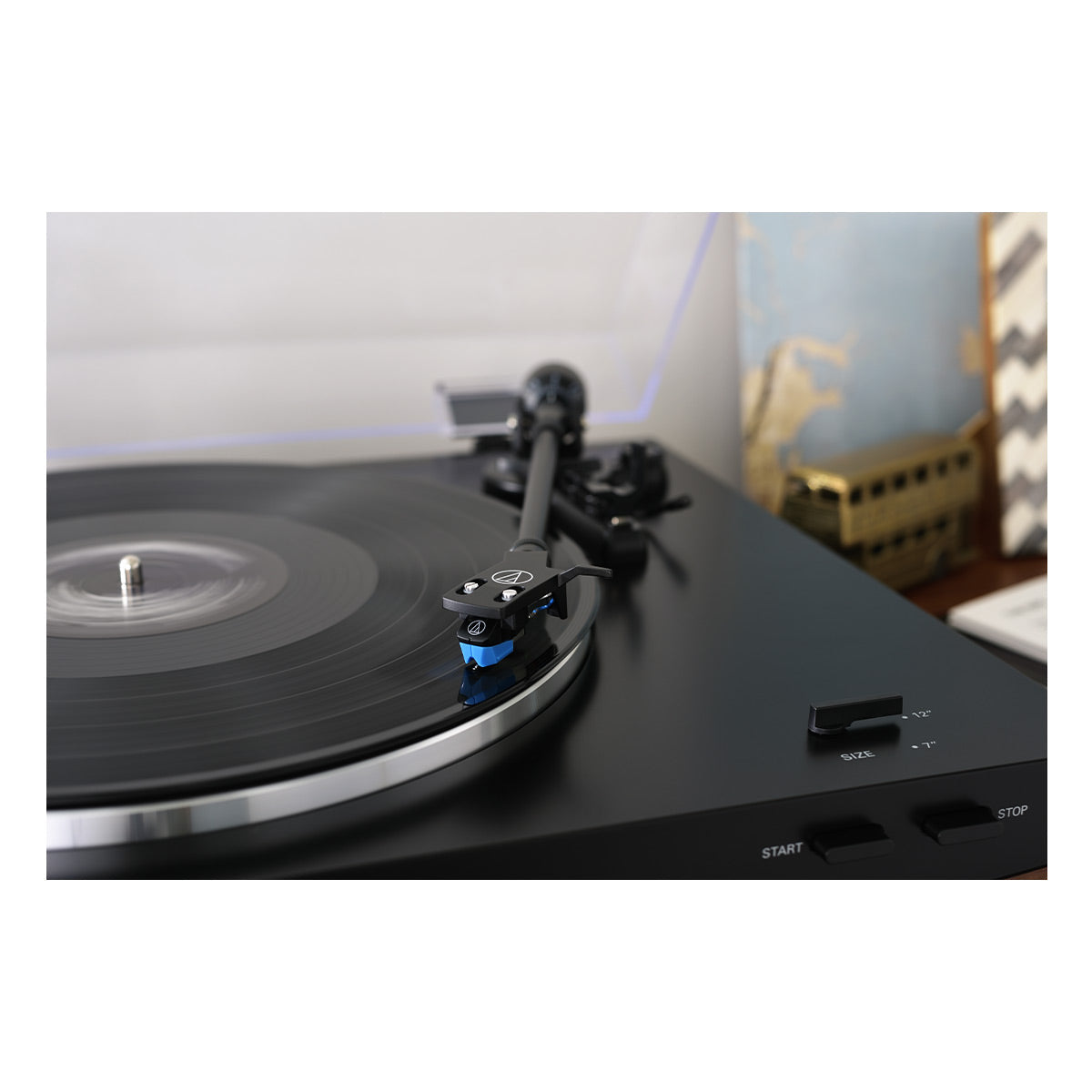 AudioTechnica AT-LP3xBT Fully Automatic Wireless Belt-Drive Turntable with Bluetooth (Black)