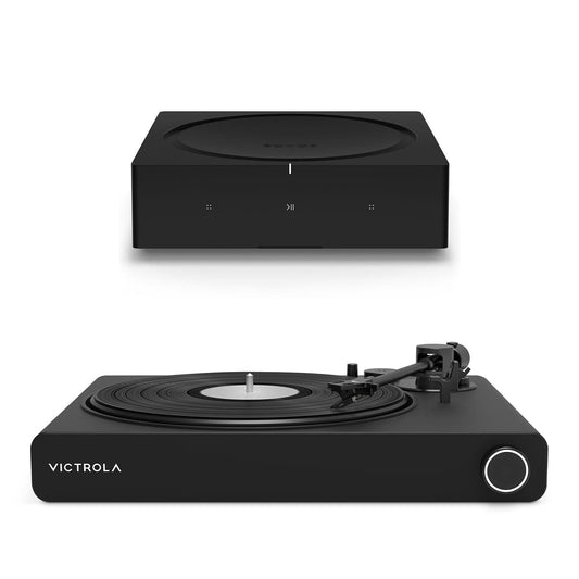 Stream Onyx Works with Sonos Wireless Turntable with Sonos Amp Wireless Hi-Fi Player