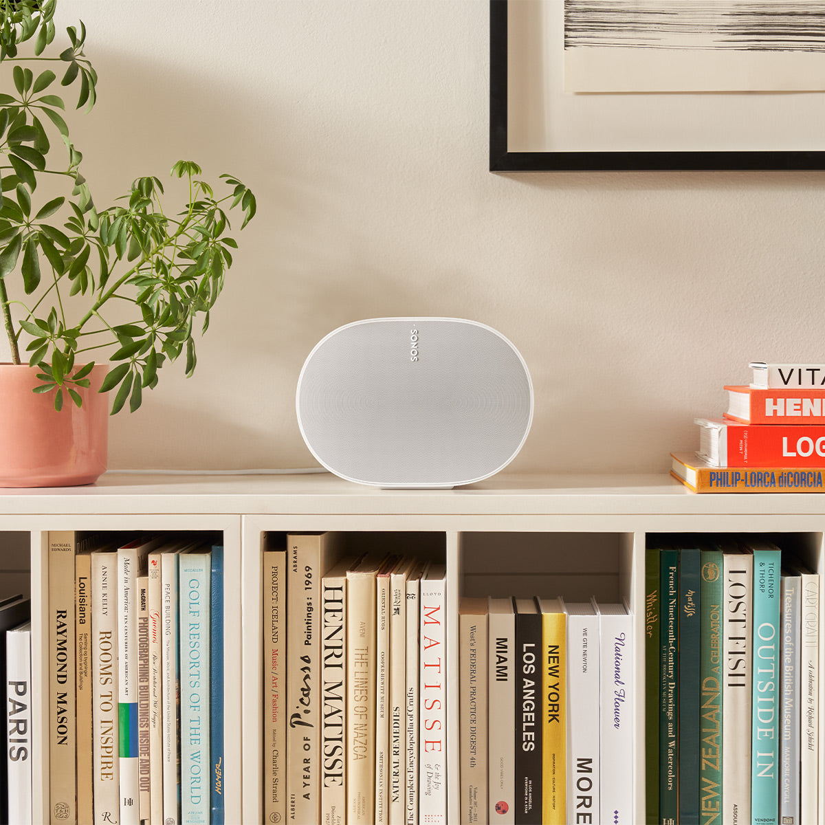 Stream Onyx Works with Sonos Wireless Turntable with Pair of Sonos Era 300 Wireless Smart Speaker (White)