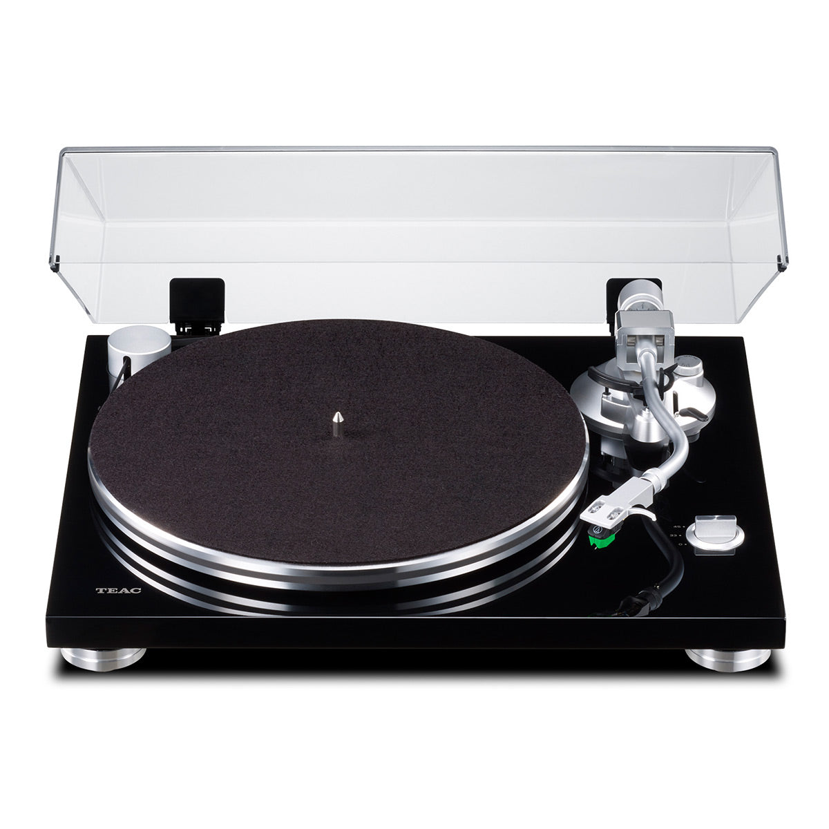 TN-3B-SE Manual Belt-Drive Turntable with SAEC Tonearm, Built-In Phono Amp, Anti-Skate, and Pre-Installed Audio-Technica MM Cartridge (Black)