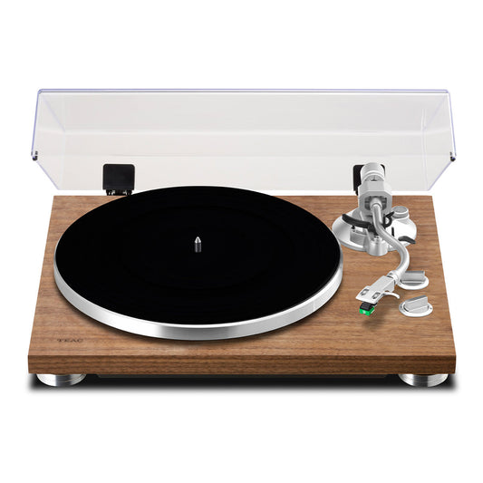 TN-400BT-X Belt-Drive Turntable with Bluetooth, Built-In Phono Amp, Anti-Skate, and Pre-Installed Audio-Technica MM Cartridge (Walnut)
