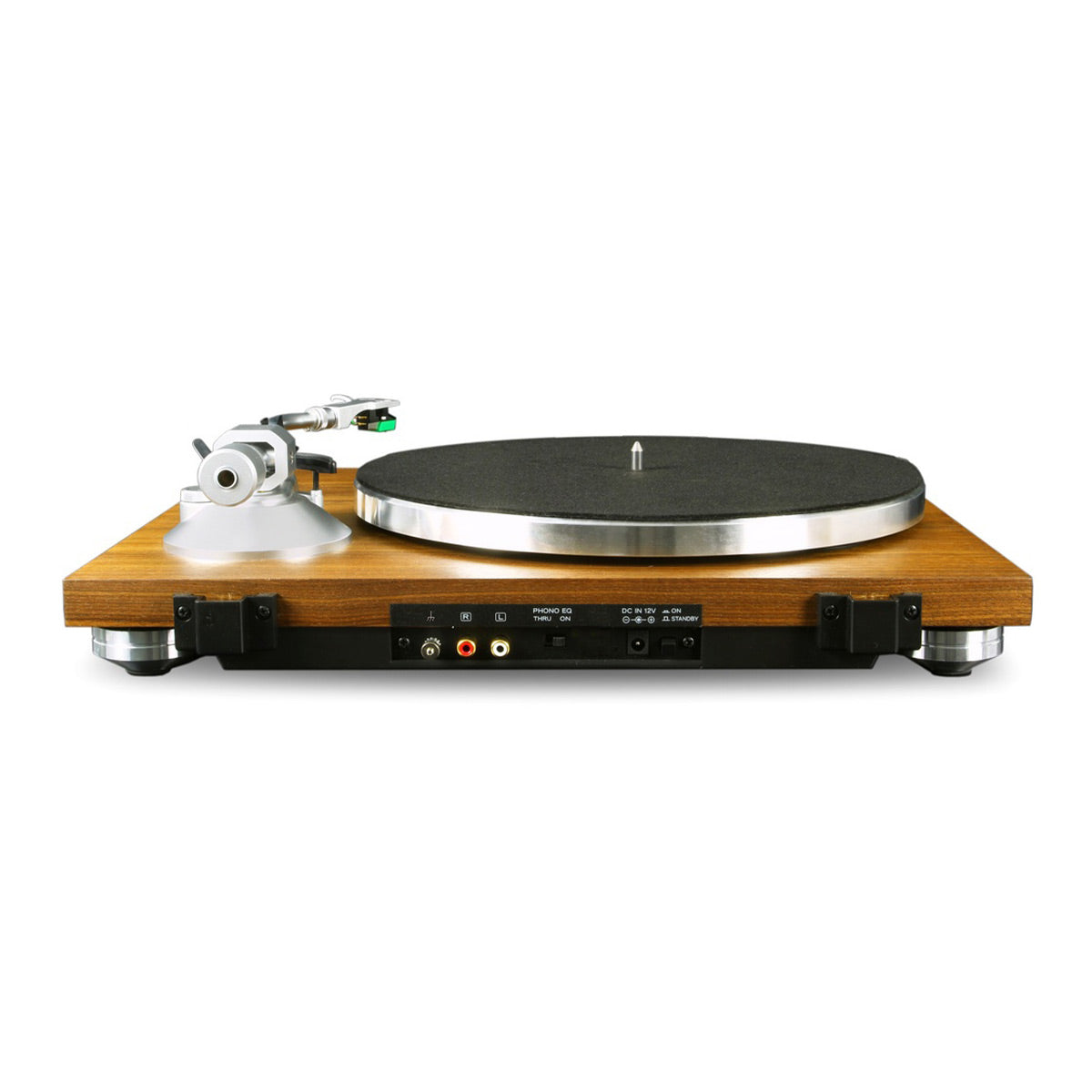 TN-400BT-X Belt-Drive Turntable with Bluetooth, Built-In Phono Amp, Anti-Skate, and Pre-Installed Audio-Technica MM Cartridge (Walnut)