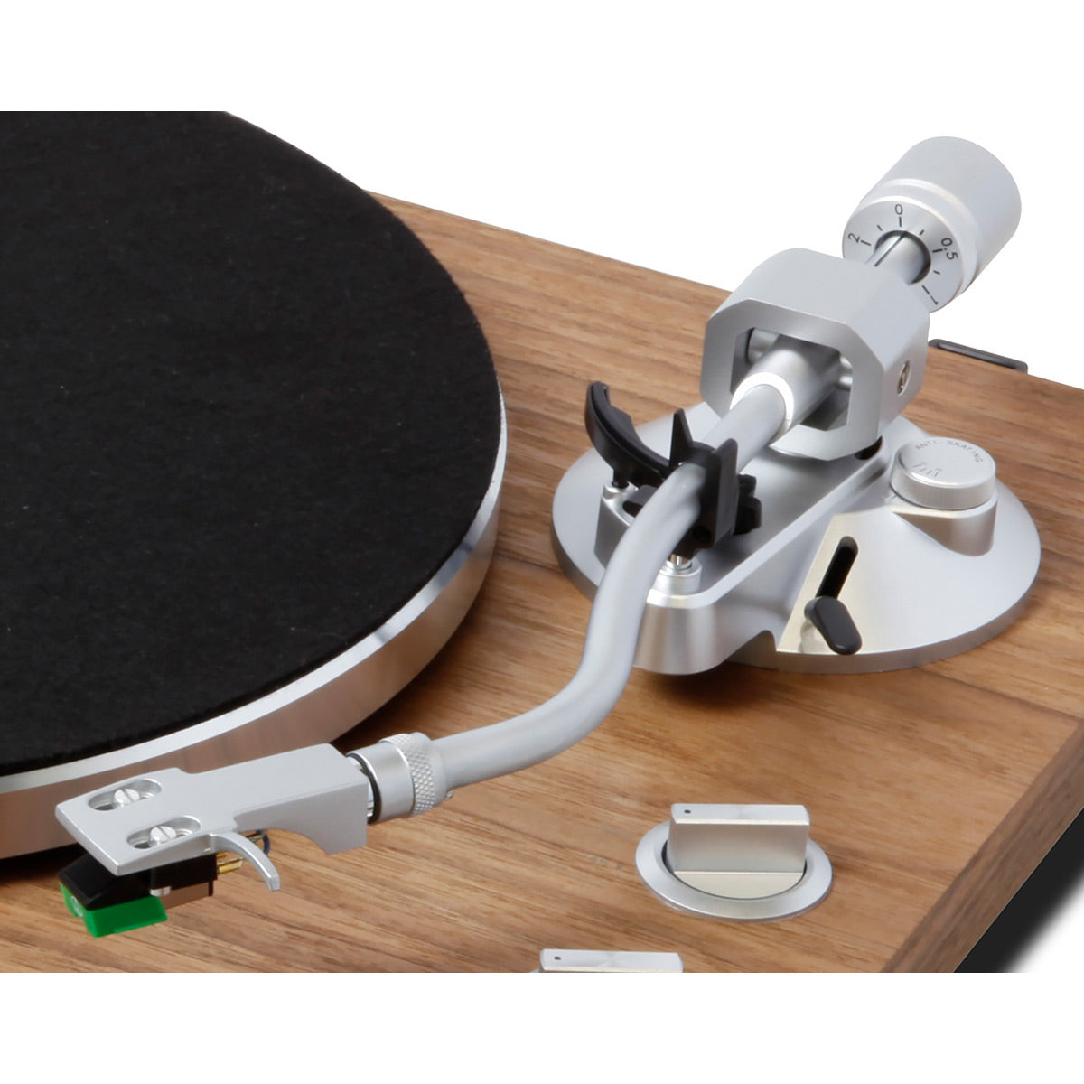 TN-400BT-X Belt-Drive Turntable with Bluetooth, Built-In Phono Amp, Anti-Skate, and Pre-Installed Audio-Technica MM Cartridge (Walnut)