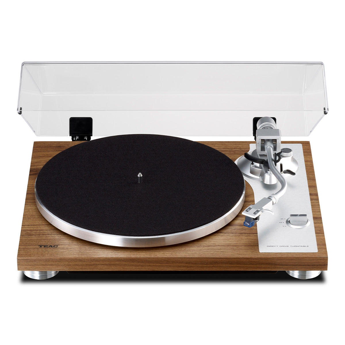 TN-4D-SE Direct-Drive Turntable with SAEC Tonearm, Built-In Phono Amp, Anti-Skate, and Pre-Installed Sumiko MM Cartridge (Walnut)
