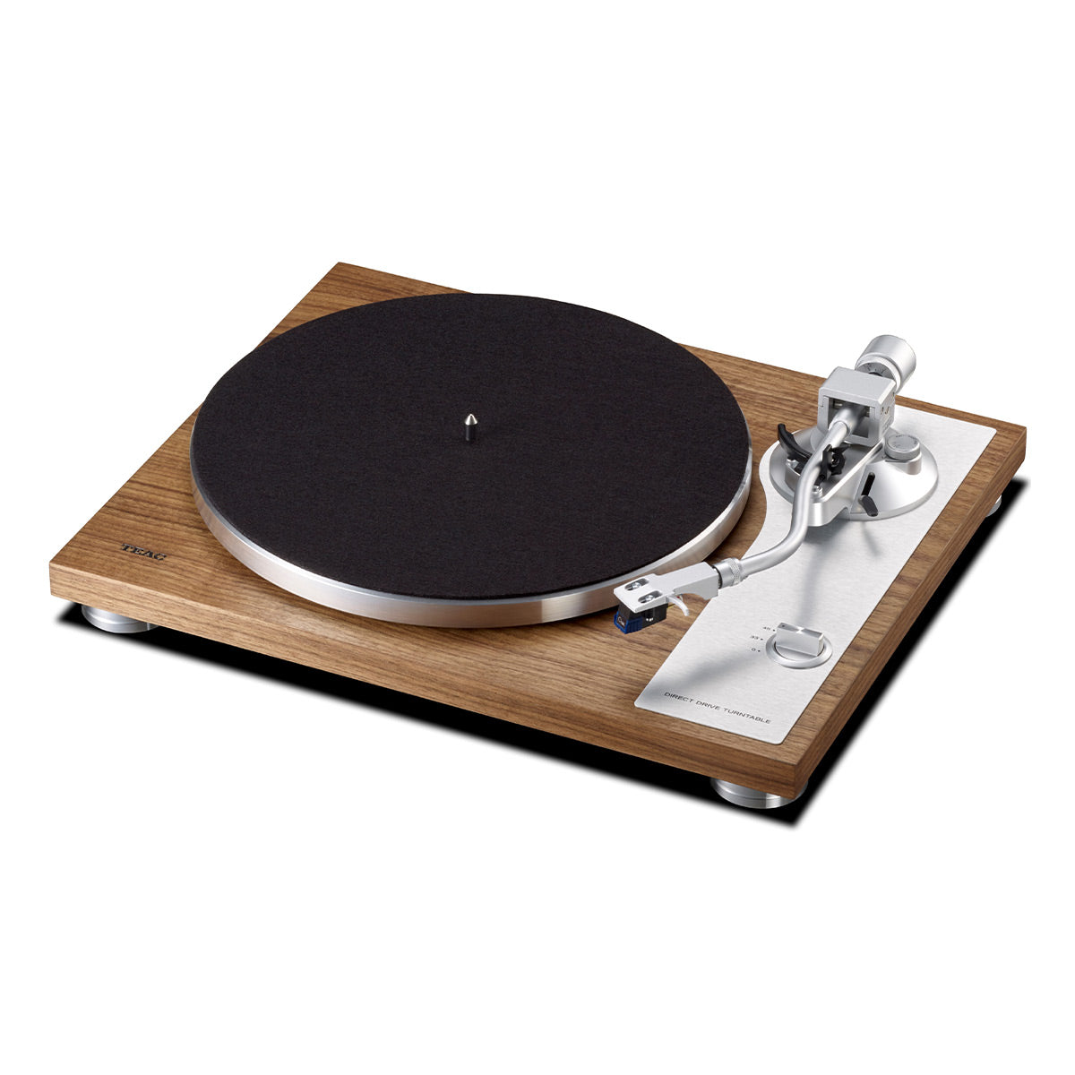 TN-4D-SE Direct-Drive Turntable with SAEC Tonearm, Built-In Phono Amp, Anti-Skate, and Pre-Installed Sumiko MM Cartridge (Walnut)