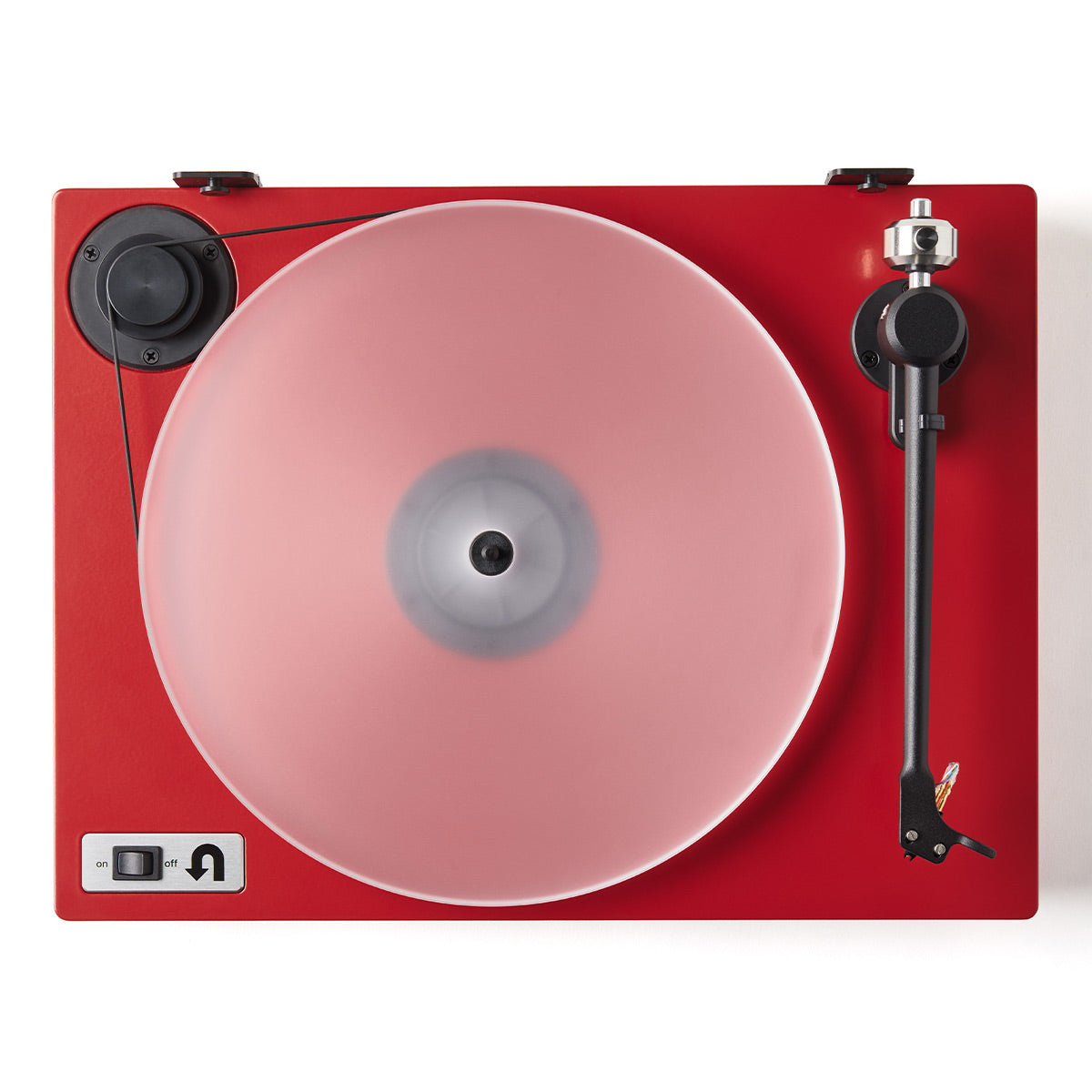 UTurn Audio Orbit 2 Plus Turntable with Built-in Preamp and Ortofon OM 5E Cartridge (Red)