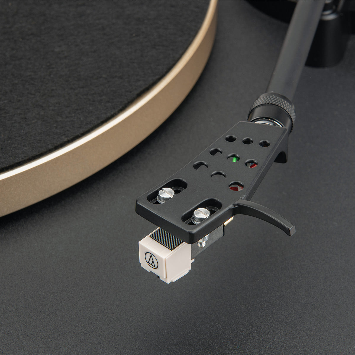 JBLSpinner BT Semi-Automatic Belt-Drive Turntable with Bluetooth 5.3 and Installed Audio Technica Cartridge (Black & Gold)