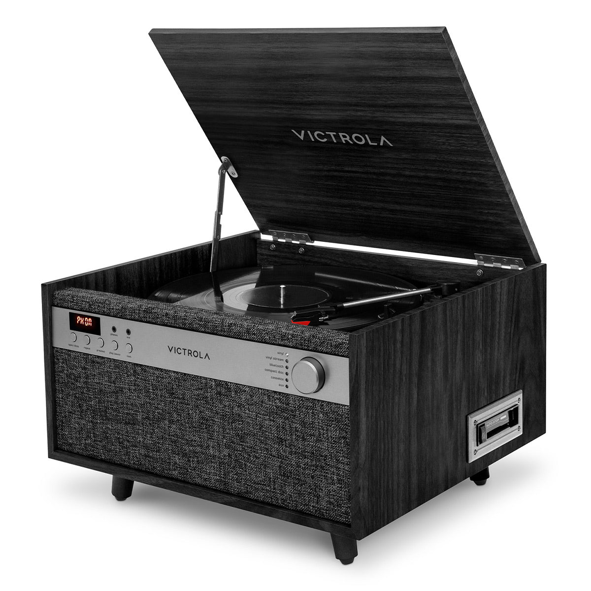 Victrola Century 6-in-1 Music Center (Black)