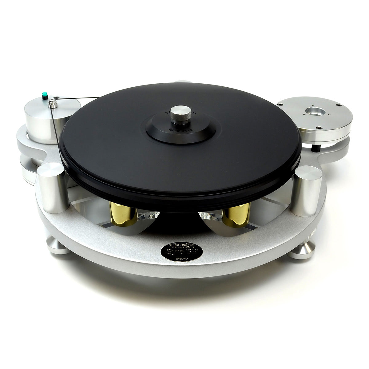 MichellGyro SE Turntable Bundle with T8 Tonearm, Record Clamp, and UniCover (Silver)