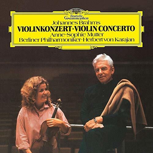 Brahms / Mutter / Berliner Philharmoniker / Karaja: Violin Concerto in D Op 77 - VINYL LP
