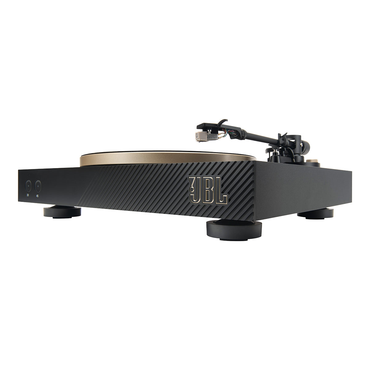 JBLSpinner BT Semi-Automatic Bluetooth Turntable with Authentics 500 Wireless Bluetooth Speaker (Black/Gold)
