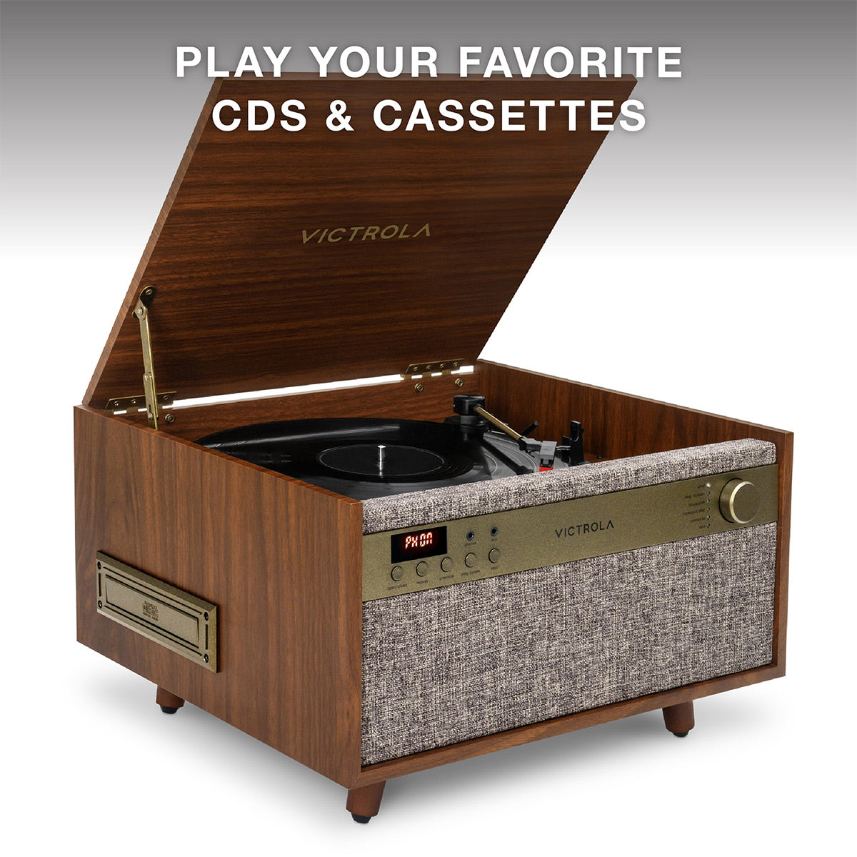 Victrola Century 6-in-1 Music Center (Walnut)