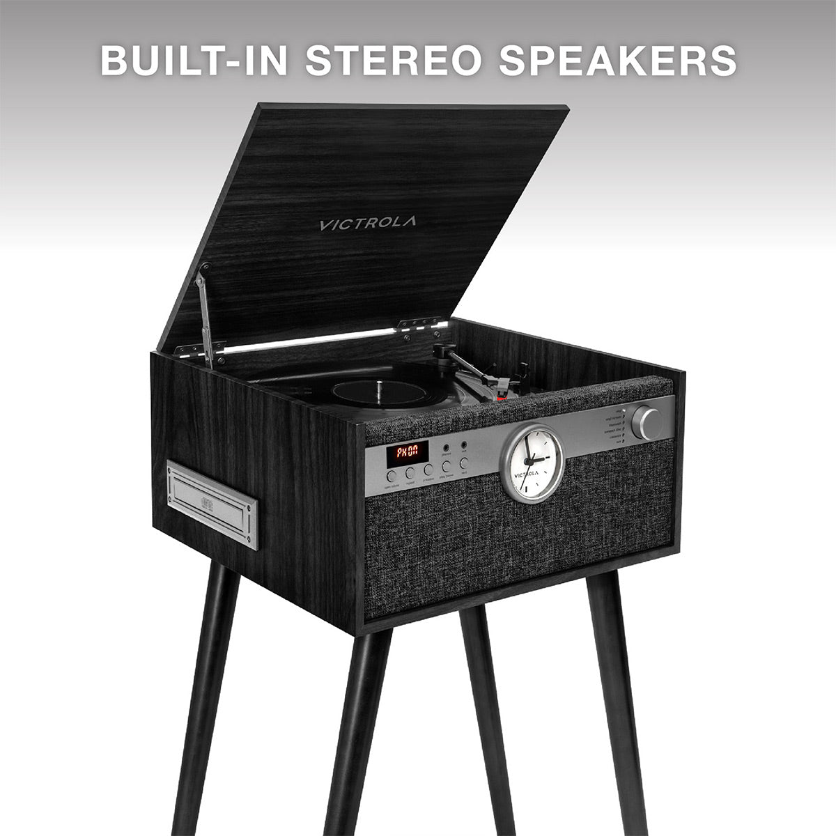Victrola Century Signature+ 6-in-1 Music Center (Black)