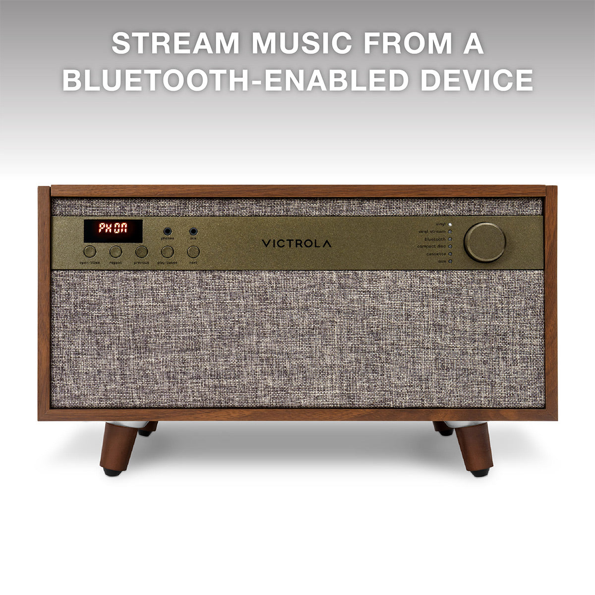 Victrola Century 6-in-1 Music Center (Walnut)