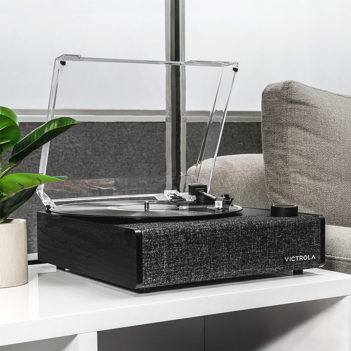 Eastwood II Bluetooth Turntable with Built-In Speakers (Black)