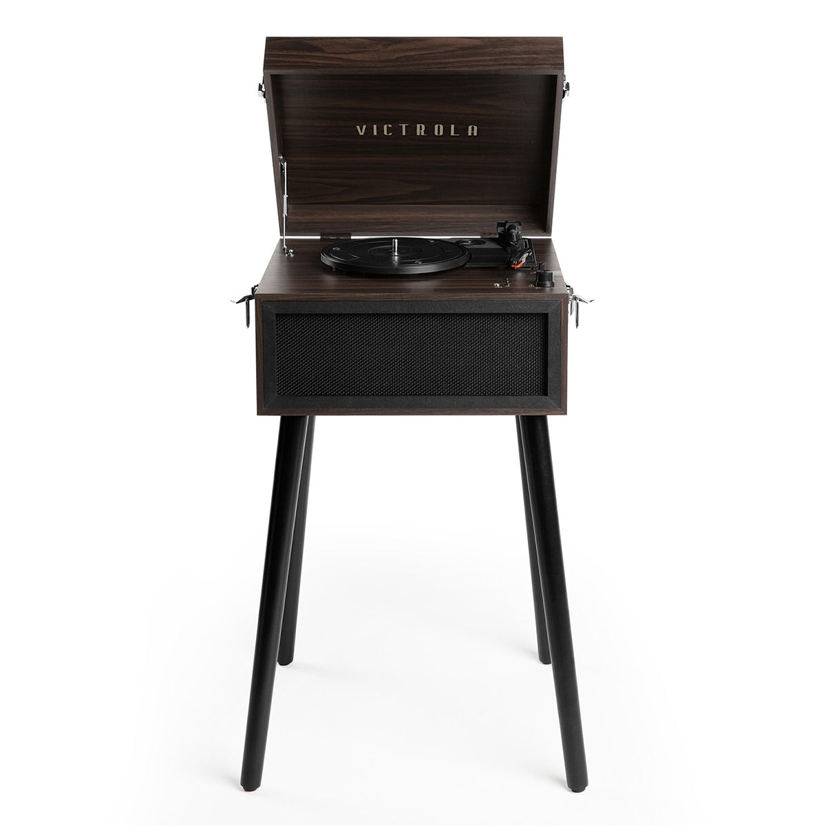 Liberty Bluetooth Record Player Stand with 3-Speed Turntable (Espresso)