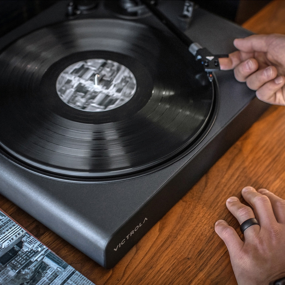 Stream Onyx 2-Speed Wireless Turntable - Works with Sonos