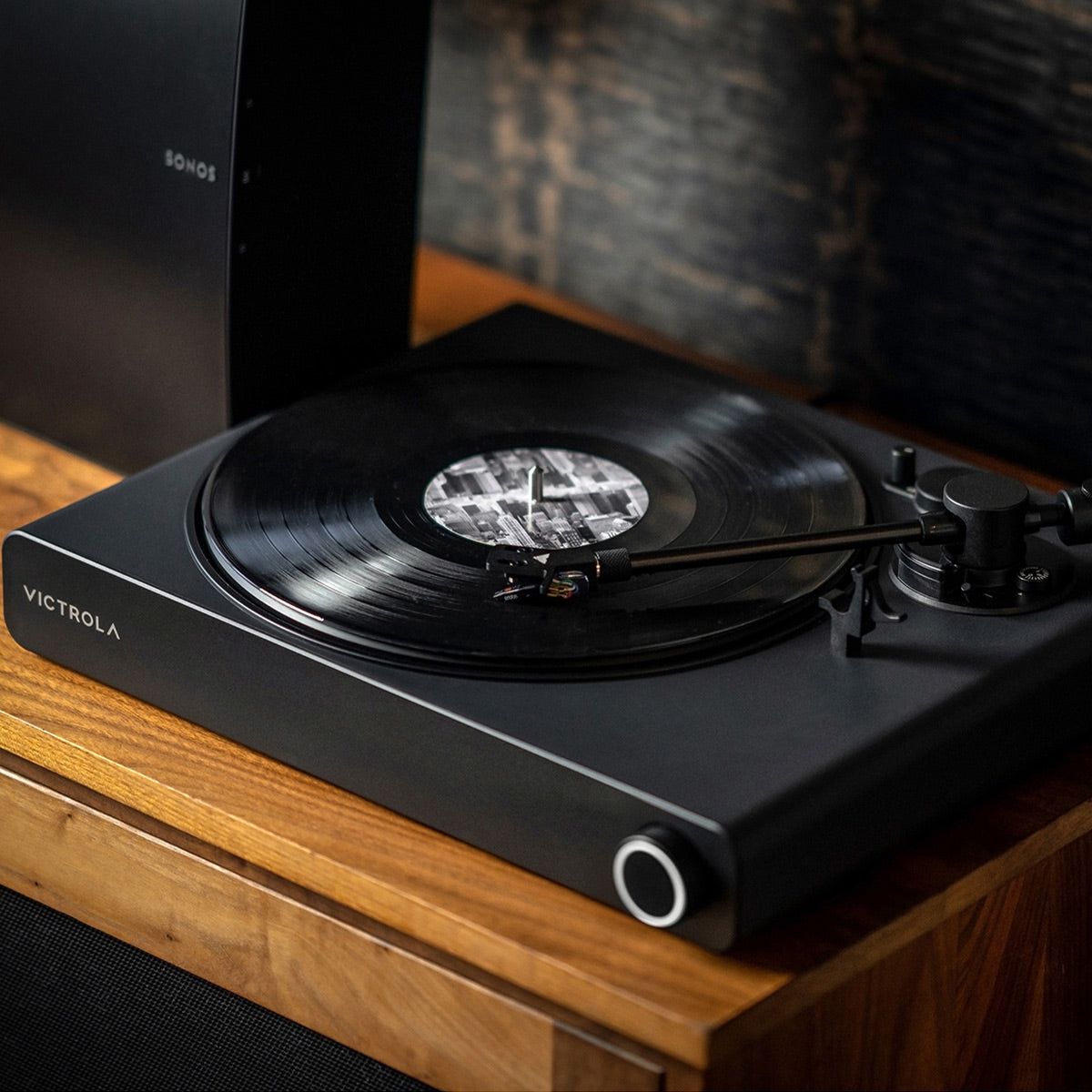Stream Onyx 2-Speed Wireless Turntable - Works with Sonos